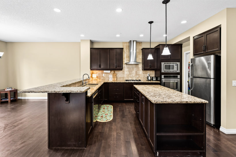 Kitchen island and pantry side, 370 Silverado Way SW